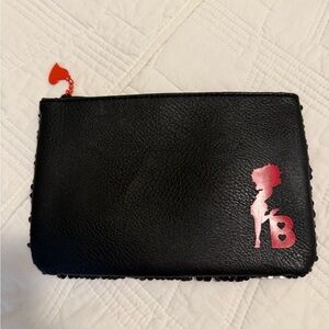 ipsy Black Bag with Pink Design